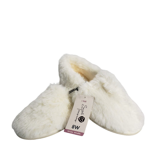 Faux Fur Memory Foam Women's Slippers Size 8W