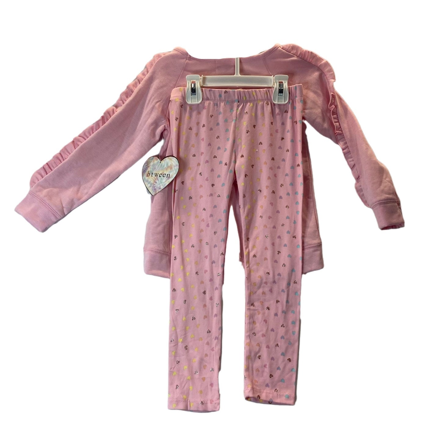 Btween 3pc Girls Pink Unicorn Outfit Size 5