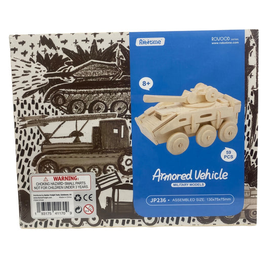 Wooden Military Armored Vehicle Model