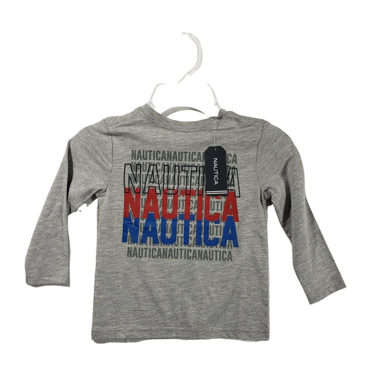 Nautica Long Sleeve Gray Boys Toddler Shirt Size 2T