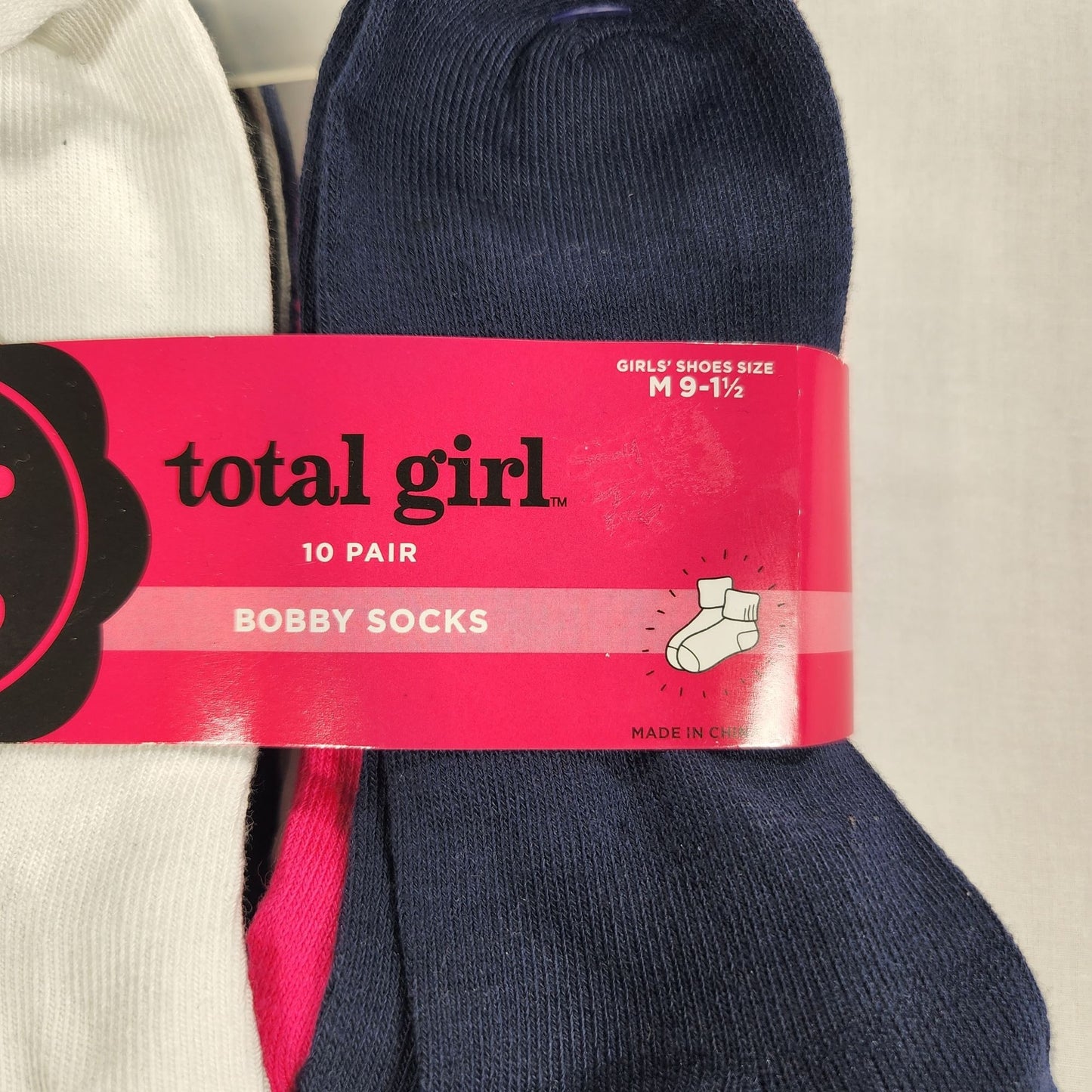 Girls Bobby Socks 10 Pairs Size Med