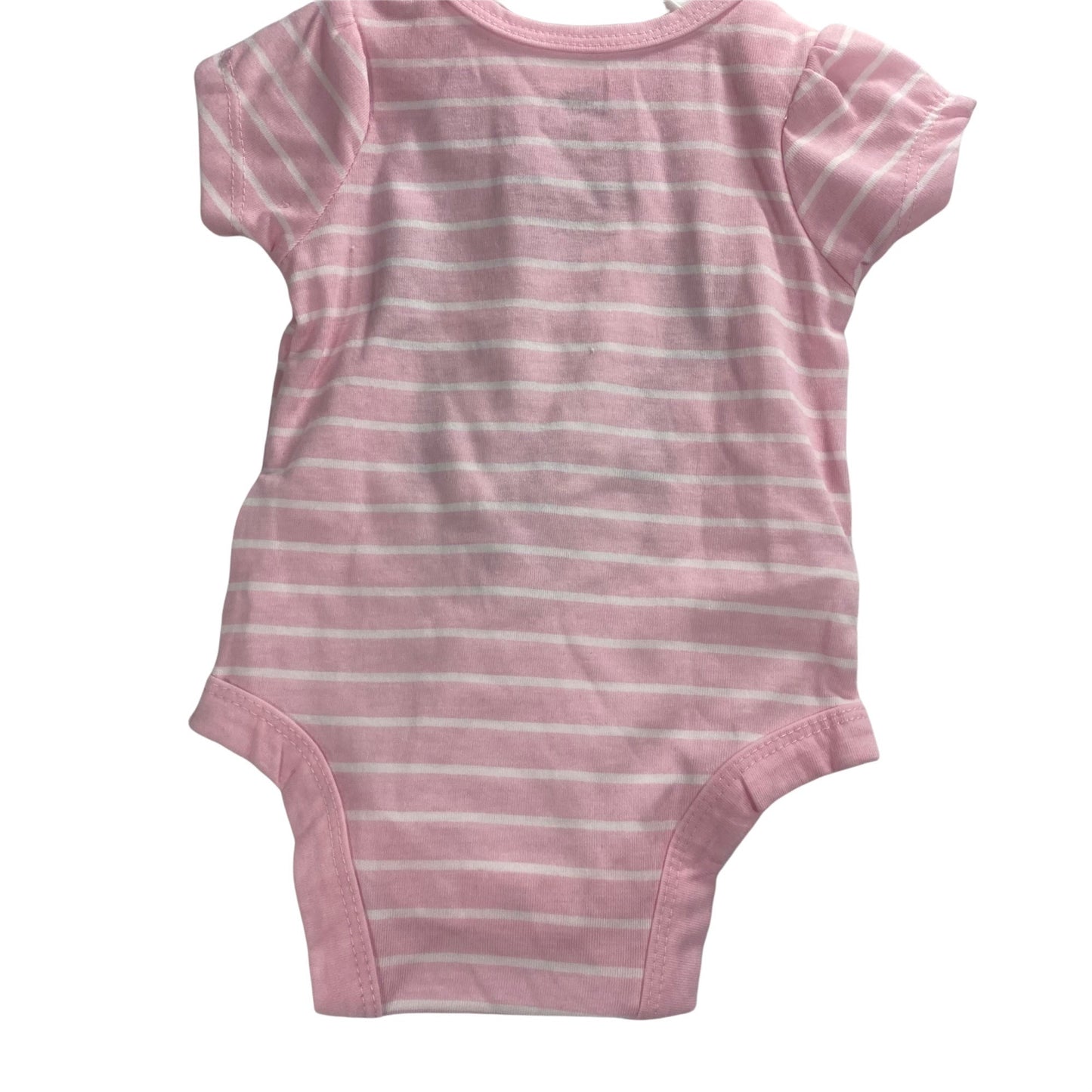 Minnie Pink & White Striped Bodysuit Size Newborn